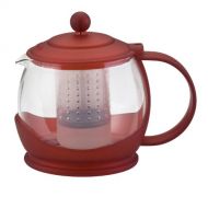 BonJour Teapots 1.2L Prosperity Teapot with Shut-Off, Rouge