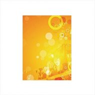 Ylljy00 Decorative Privacy Window Film/Abstract Composition with Circles Dots Artistic Energetic Colors Sunburst Decorative/No-Glue Self Static Cling for Home Bedroom Bathroom Kitchen Offi