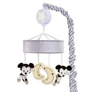 Lambs & Ivy Disney Baby Mickey Mouse Musical Baby Crib Mobile, Gray/Yellow