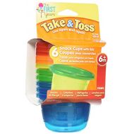 [아마존베스트]The First Years Take & Toss Snack Cups - 4.5 Ounce, 6 Pack