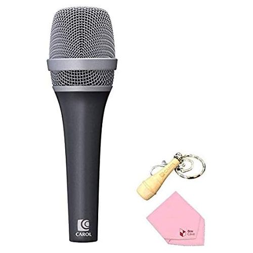  Professional Wired Vocal Dynamic Handheld Microphone with Patented Active Handling-Noise Cancelling Technology | by CAROL P-1 (Black)