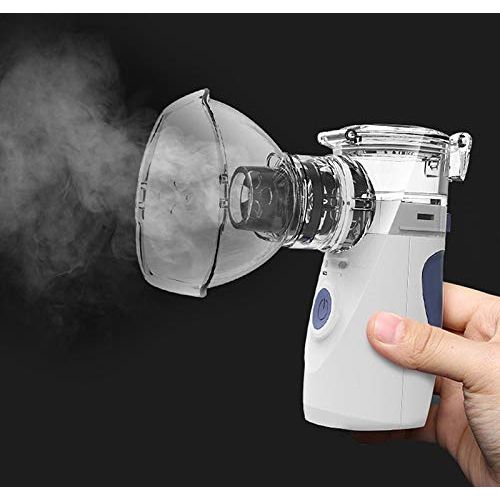  ALXDR Portable Steam Inhaler Home Humidifier, Mini Vaporizer for Travel, Hand - Held Silent Compression Sonic Atomizer for Children Adult