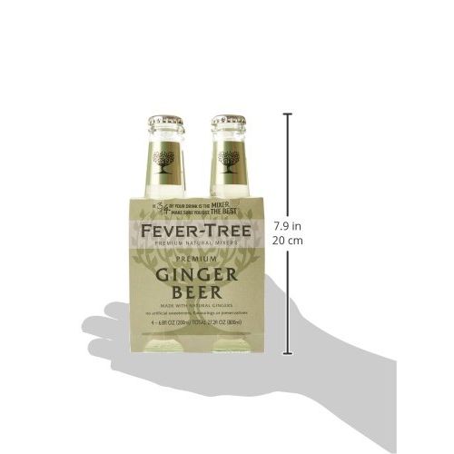  Fever-Tree Premium Ginger Beer, 6.8 Fl Oz Glass Bottle (24 Count)