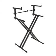 BEST CHOICE PRODUCTS Best Choice Products 2-Tier X-Style Adjustable Dual Electronic Piano Keyboard Stand - Black