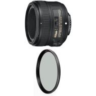 Nikon 50mm f1.8G Auto Focus-S NIKKOR FX Lens w B+W 58mm XS-Pro HTC Kaesemann Circular Polarizer
