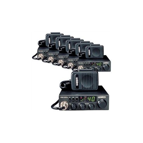  Uniden PRO520XL 40-Channel CB Radio, Mobile  Base Scanner, 2-Way CB radio (6-Pack)