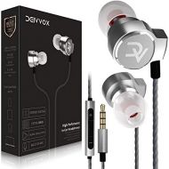 Deivvox Earphones - Wired Earbuds with Microphone Mic - in Ear Headphones Earbud Noise Cancelling Isolating in-Ear Earphone Deep Bass Ear Buds Compatible iPhone iPod Samsung Smartp