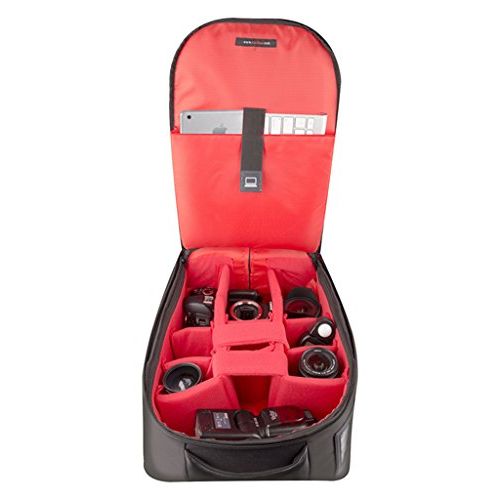  Vivitar Series 1 Trolley DSLR Camera Backpack Case with Wheels (Black)