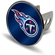 Rico NFL Tennessee Titans Laser Cut Metal Hitch Cover, Large, Silver