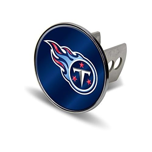  Rico NFL Tennessee Titans Laser Cut Metal Hitch Cover, Large, Silver