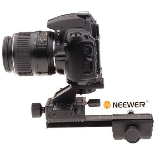 니워 Neewer Pro 4-Way Macro Focusing Focus Rail SliderClose-Up Shooting for Canon Nikon, Pentax, Olympus, Sony, Samsung and Other Digital SLR Camera and DC with Standard 14-Inch Screw