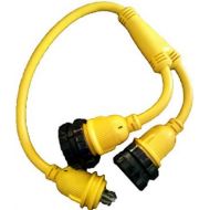High Tide Marine Cords L5-30 Male to (2) L5-30 Female Y Adapter (7732)