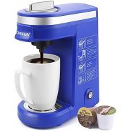 [아마존 핫딜] CHULUX Coffee Maker Machine,Single Cup Pod Coffee Brewer with Quick Brew Technology,Blue