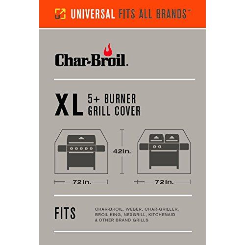  Char-Broil 5+ Burner Extra Large Rip-Stop Grill Cover