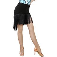 GloriaDance G2005 Latin Ballroom Dance Professional Irregular Tassels Oblique Swing Skirt