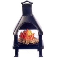 AZTEC Dollhouse Miniature Outdoor Fireplace