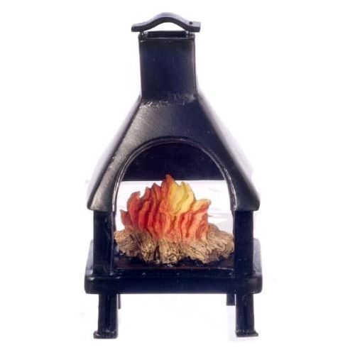  AZTEC Dollhouse Miniature Outdoor Fireplace