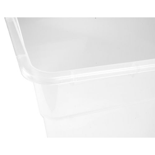  STERILITE Sterilite 56 Quart Clear Storage Box See-through with White Lid (Pack Of 8)