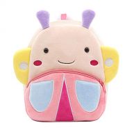 Starte Childrens Backpacks Toddler Bags-3D Cartoon Animals Plush Kids Shoulder Bags Mini Trave Bags for Baby Girls,Butterfly Backpack