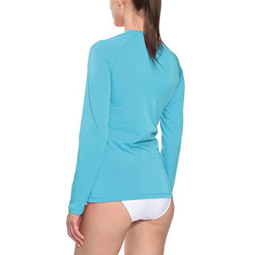  Baleaf Womens Long Sleeve Rashguard Swim Shirt Surf Top Sun Protective UPF 50+