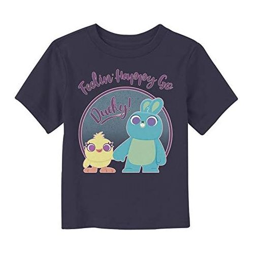  Fifth Sun Toy Story Toddlers 4 Ducky & Bunny Feelin Happy T-Shirt