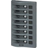 Blue Sea Systems 4378 Weatherdeck Water Resistant Circuit Breaker Panel - 8 Position - Grey