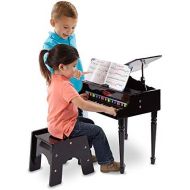 Melissa & Doug Learn-To-Play Classic Grand Piano With 30 Keys, Color-Coded Songbook, and Non-Tip Bench