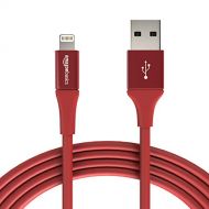 [아마존 핫딜]  [아마존핫딜]AmazonBasics - Lightning-auf-USB-A-Kabel, Premium-Kollektion, 1,8 m, 1er-Pack - Rot