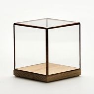 10¹² Terra Showcase 100 - Oak, Glass & Copper Ornament Display Case