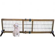 Carlson 2-in-1 Free Standing Premium Hardwood with Black Accents Wooden Pet Gate