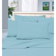 Elegant Comfort 1500 Thread Count Egyptian Quality 6 Piece Wrinkle Free and Fade Resistant Luxurious Bed Sheet Set, Queen, Aqua