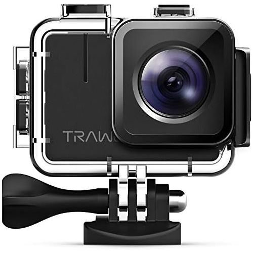  APEMAN TRAWO A100 Real 4K Action Camera WiFi 20MP Waterproof Camera Underwater 40M with EIS 2 inch IPS Screen and 2x1350mAh Batteries