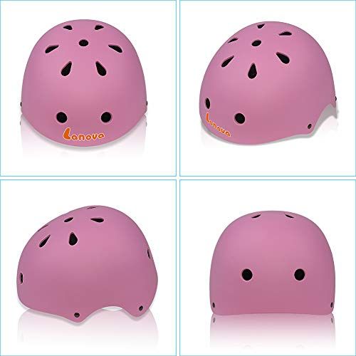  Lanova Toddler Kids Adjustable Helmet Sports Protective Gear Set,CPSC Certified Boy Girl Helmet Knee Elbow Wrist Pads for Roller Bicycle Bike Skateboard and Other Extreme Sports Ac