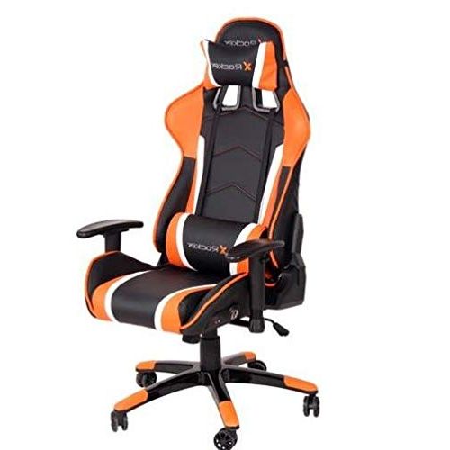  Gaming Chairs For Kids Or For Adults Or Teens-Black Orange PC Gaming Chair with 2.0 Bluetooth Perfect for Relaxing, Watching Movies, Listening to Music, Playing Games
