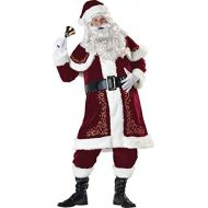InCharacter Jolly Ol St. Nick Mr. Santa Claus Adult Mens Costume Red Suit Christmas Holiday