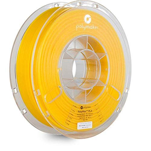  Polymaker PolyMax PLA 3D Printer Filament True Red 2.85 mm 750g. Jam-Free and 9 Times Stronger Than Regular PLA
