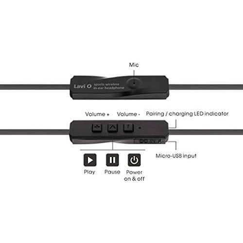  Thermaltake LUXA2 Lavi O Wireless Bluetooth 4.0 Sweatproof Sports In-Ear Earbuds Headphone AD-HDP-PCLOBK-00