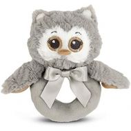[아마존베스트]Bearington Baby Lil Owlie Plush Stuffed Animal Gray Owl Soft Ring Rattle, 5.5