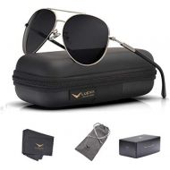 [아마존 핫딜]  [아마존핫딜]LUENX Men Aviator Sunglasses Polarized Women - UV 400 with case 60MM