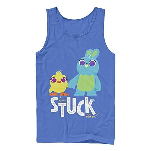  Fifth Sun Toy Story Mens 4 Ducky & Bunny Stuck with Us Tank Top