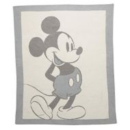 Barefoot Dreams CozyChic Vintage Disney Mickey Mouse Baby Blanket, Size 32 x 40 - Ocean