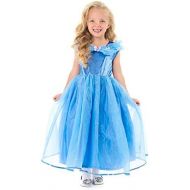 Little Adventures Deluxe Cinderella Butterfly Dress up Costume for Girls