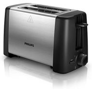 Philips HD4825/90 Toaster, Kunststoff, Schwarz/Edelstahl
