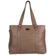 Kenneth+Cole+REACTION Kenneth Cole Reaction Hit A Triple Womens Pebbled Faux Leather Triple Compartment 15 Laptop Business Tote