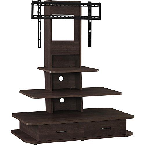  Ameriwood Home Galaxy TV Stand with Mount for TVs up to 50, Black