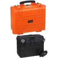 Explorer Cases 4820KTO 4820 Case with Custom Removable Padded Divider Bag for Cameras or Similar Electronic Gear and Organizer Lid Panel (Orange)