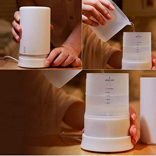  BuyBuyBuy Practical Mini USB Aroma Diffuser humidifier, Capacity 70M, Aroma diffusing Nebulizer with Warm White LED Lights, Home/car. Moisturizing