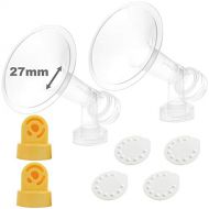 Nenesupply Pump Parts Compatible with Medela Breastpump Not Original Medela Pump Parts 27mm Breastshield Valve Membrane for Medela Pump in Style Medela Symphony Swing Replace Medel