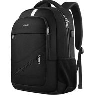 [아마존 핫딜] [아마존핫딜]Laptop Backpack for Men, RFID Anti Theft Water Resistant College School Bookbag with USB Charging Port for Women, Mancro Durable Business Travel Computer Bag Fits 15.6 Inch Laptop
