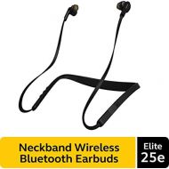 Jabra Elite 25e Wireless Earbuds, Black  Voice Assistant and Bluetooth Enabled, Around-the-Neck Style with a Secure Fit and Superior Sound for Music and Calls, Long Battery Life,